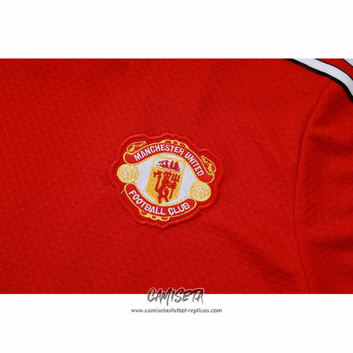 Chandal del Manchester United 2025-2026 Manga Corta Rojo - Pantalon Corto